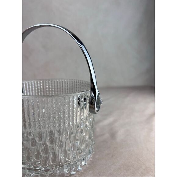 Vintage Mini Ice Bucket MCM Teleflora Crystal Mod - Picture 10 of 10